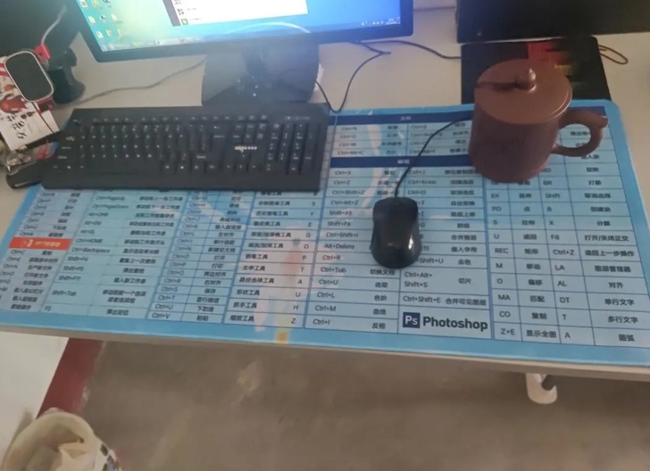 锁边超大号鼠标垫加厚电竞游戏办公室快捷键大...