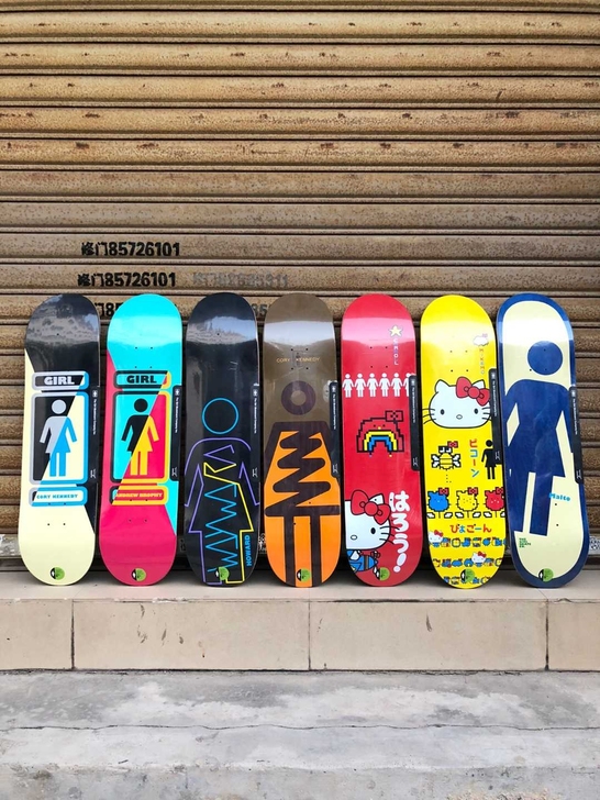 全新  双翘滑板  girl滑板 板面170