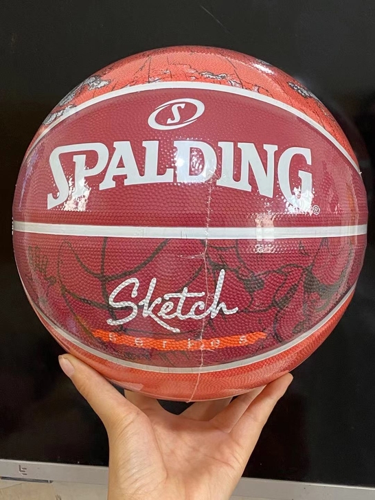 斯伯丁橡胶球最新款七号斯伯丁篮球 学生七号...