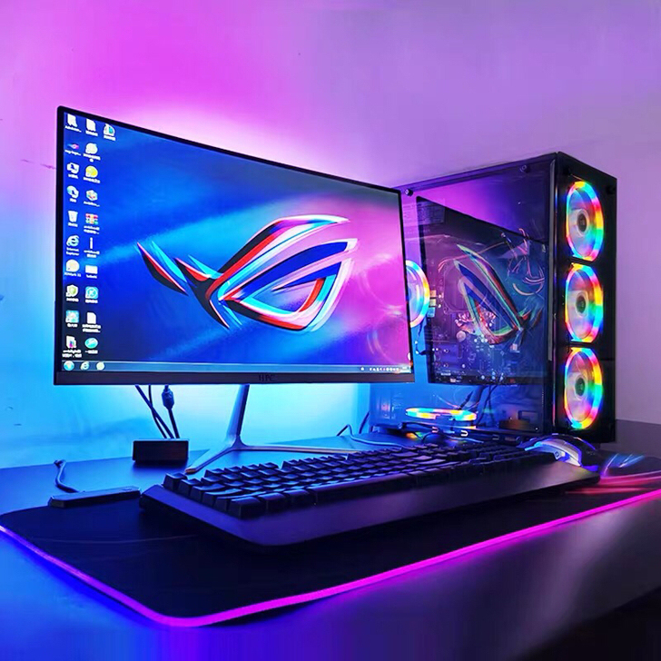 二手网咖电脑一体机 台式电脑主机全套电竞游...