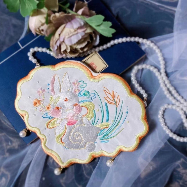 全新包邮风回小院汉服绣花包汉服百搭包汉服配...