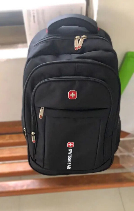 军刀双肩包电脑包背包男新款商务瑞士军工双肩...