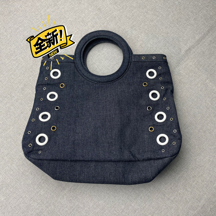 Studio 33牛仔布手提包，有挂扣可改...