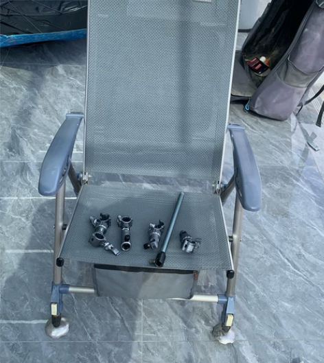 空勾悟道钓鱼椅 全套配件 伞架 饵料架 炮...