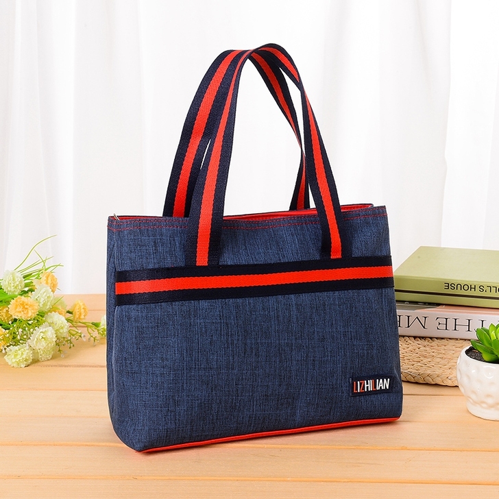 不满意包退包换,双层拉链手提包女潮流简约范...