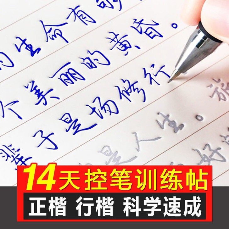 控笔训练字帖 零基础字帖成人行楷速成行书...