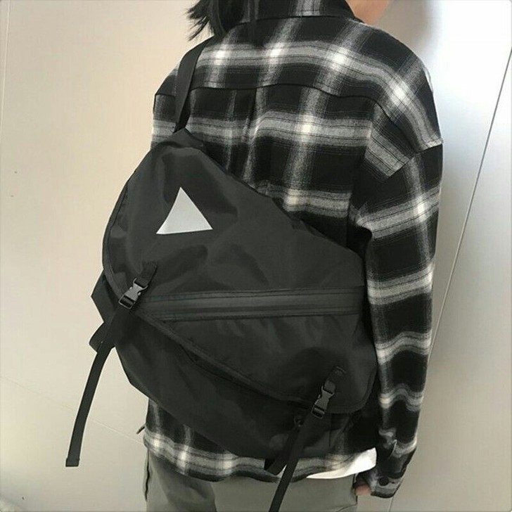 韩国2021新款春季街头休闲原宿大容量潮牌...