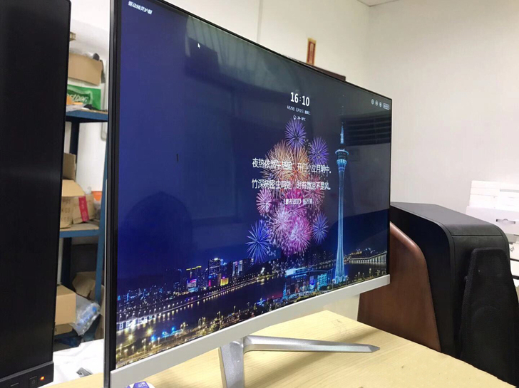 全新高清曲面无边框电脑显示器 24寸包邮 ...