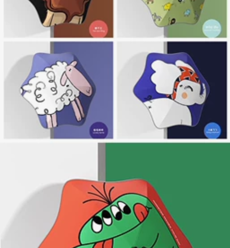 MissRain觅雨新款卡通无伞尖儿童雨伞...