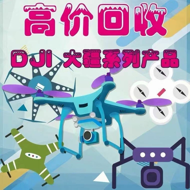 回收大疆Dji无人机,落水机,炸鸡,捡到飞...