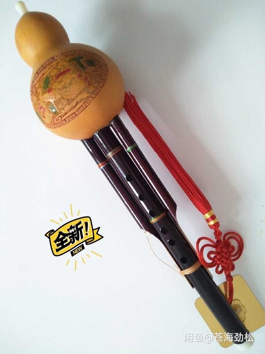 葫芦丝。送皮盒、教材。原总价180元，现价...