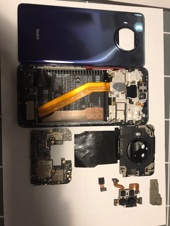 红米note9pro5g128g 摔了一下...