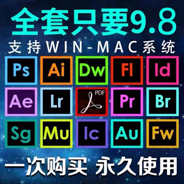 PS软件AI PR AE LR Photo...