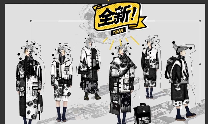服装效果有图 灵感版 色彩版 服装成衣效果...