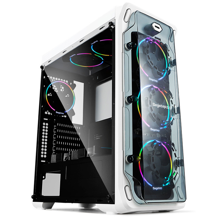 鑫谷LUX拉克斯电脑机箱台式机全侧透机箱 ...