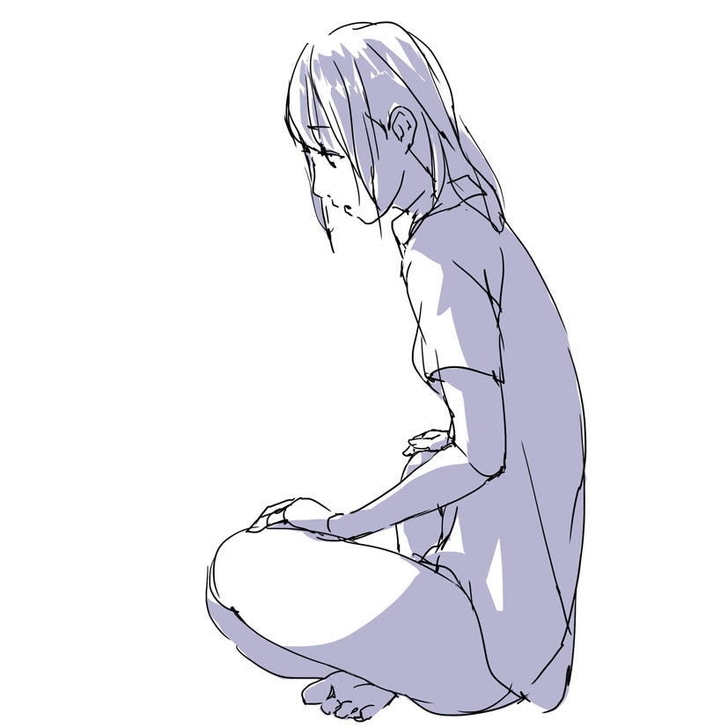 动漫线稿 人体动态 光影表现2000张 表...