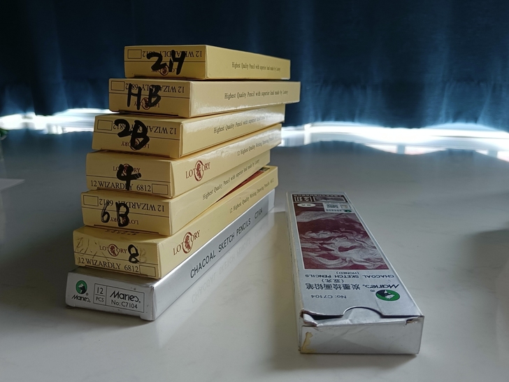 老人头铅笔马利14B