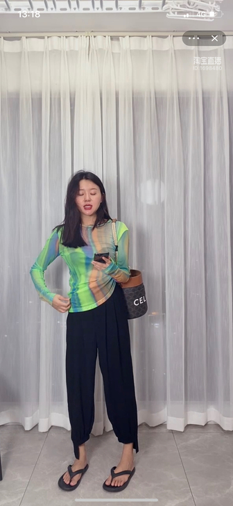 LILU李鹿黑色西装裤