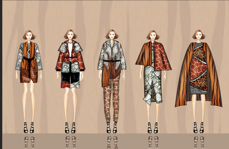 保护野生动物主题服装设计