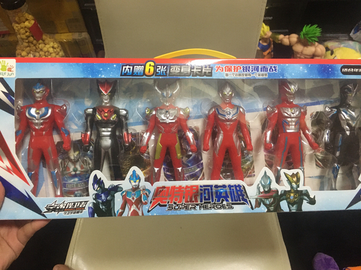 奥特银河英雄。 奥特曼玩偶。  一套 六个...