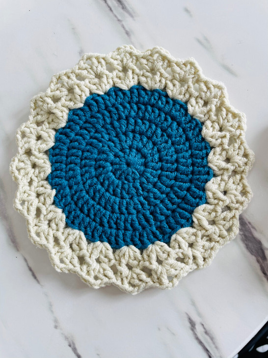 所见即所得，闲时钩的隔热垫，这个直径13厘...