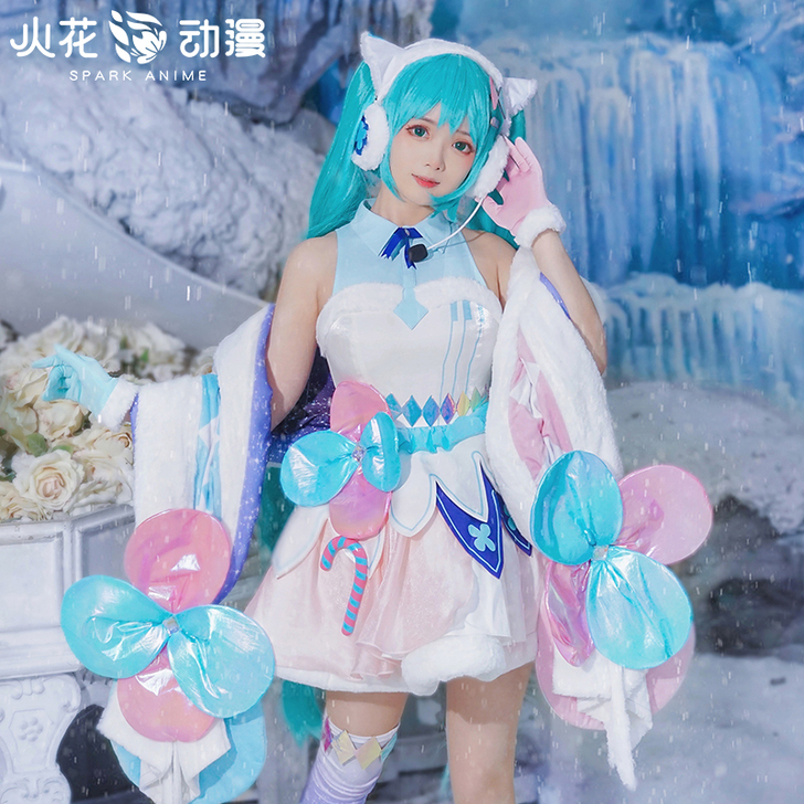 火花动漫初音未来cos服魔法初音miku2...