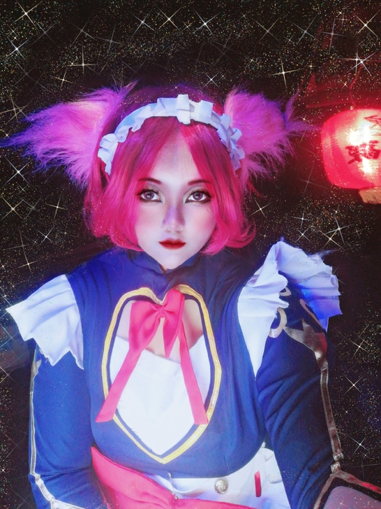 初兽猫家王者cos 妲己女仆咖啡COS服全...