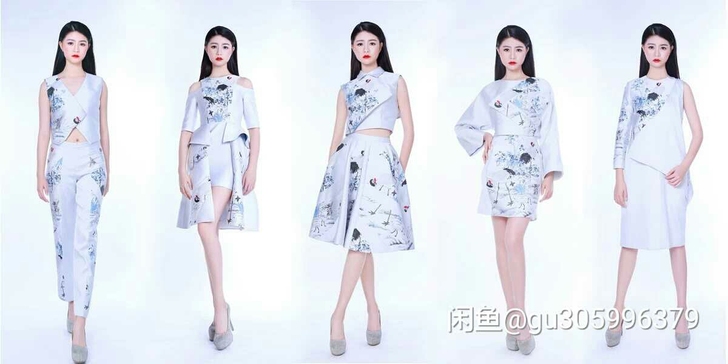 五套服装设计成衣，高档锻料制作，4500元...