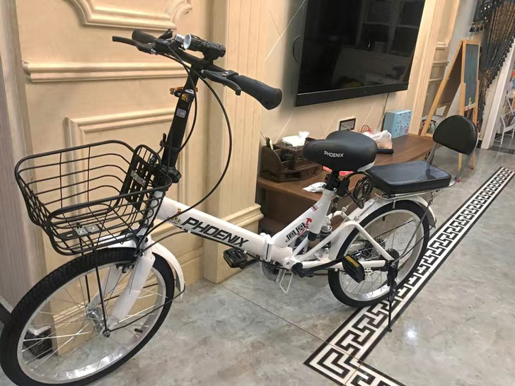 凤凰折叠自行车女式20寸学生成年男变速超轻...