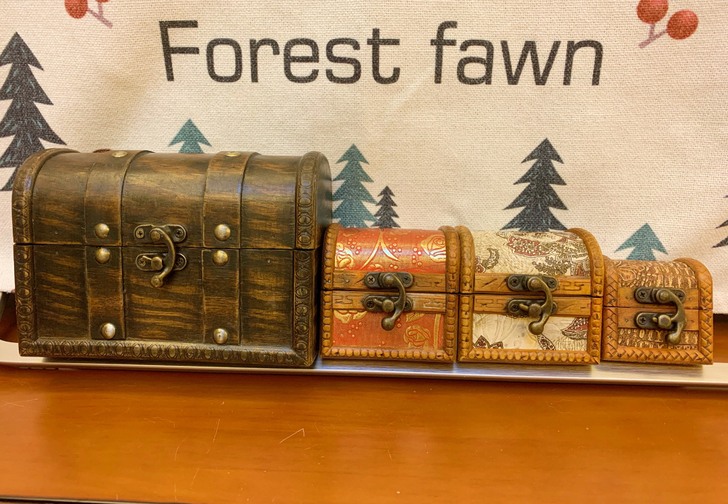 外贸出口老货实木做旧仿古董木盒收纳储物戒指...