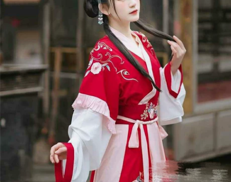 花神记灵语晋制汉服交领缘裙 标价三件套,六...