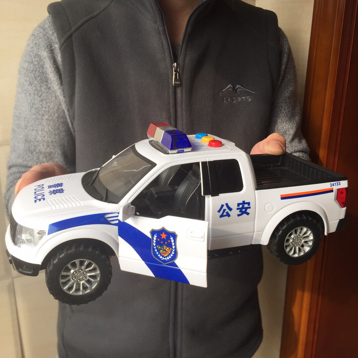 #全新#包邮 警车 皮卡车 惯性可开门