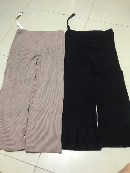 孕妇冬天针织裤，L码，只穿过几次还很新，3...