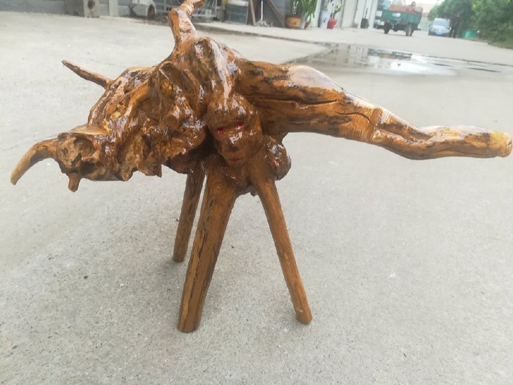 天然原木黄荆根雕摆件