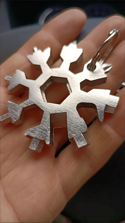 便携带多功能雪花扳手不锈钢内六角万能18合...