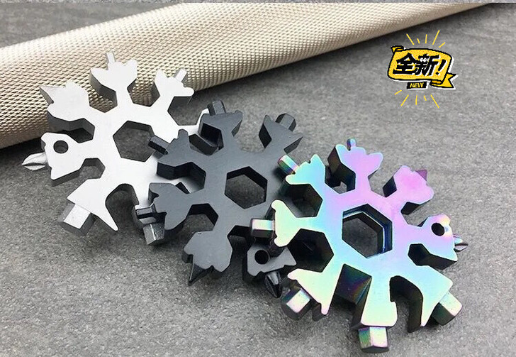 【升级加硬款】高质量雪花扳手 多功能18合...