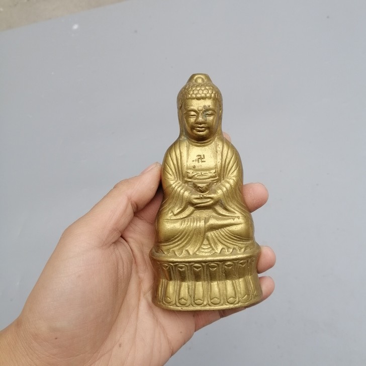 80/90年代老铜佛像一尊 很漂亮的佛像，...