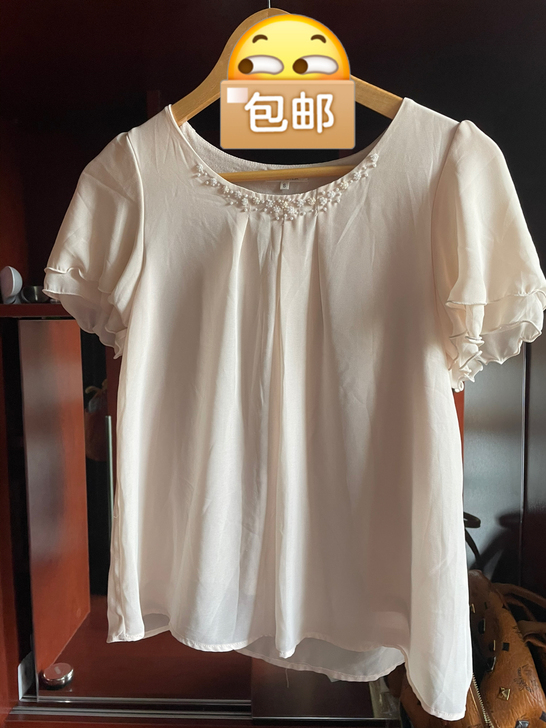 Honeys夏季短袖雪纺衫9.9新