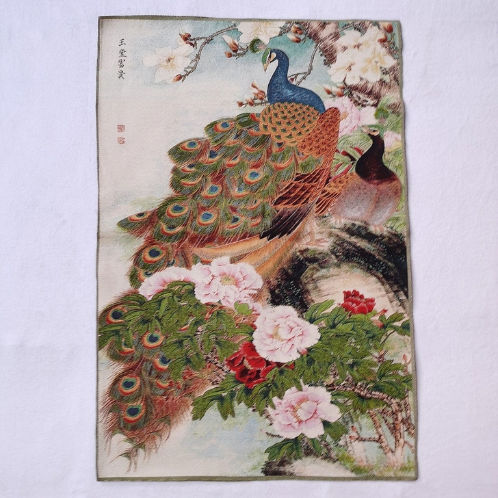 清仓，尼泊尔西藏唐卡画中堂画金丝刺绣画 孔...