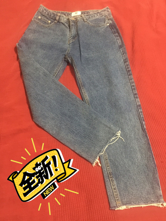 kalanxiu卡蓝秀女士L号牛仔裤，裤长...