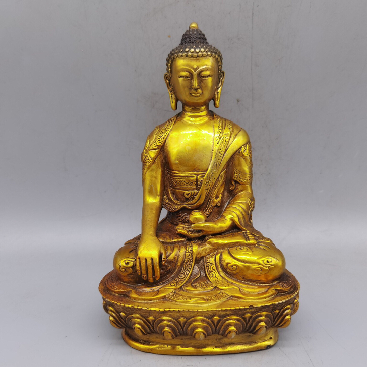 铜鎏金佛铜佛像摆件供奉佛像