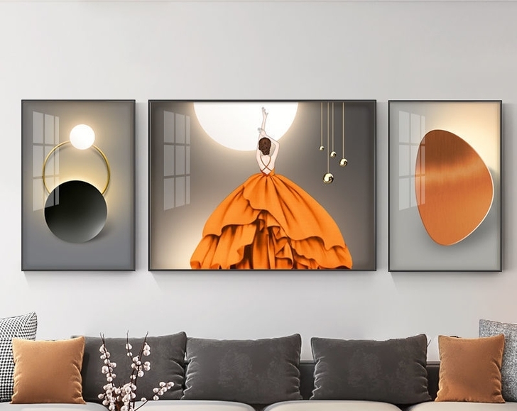 【基本全新】客厅装饰画现代简约背景墙挂画