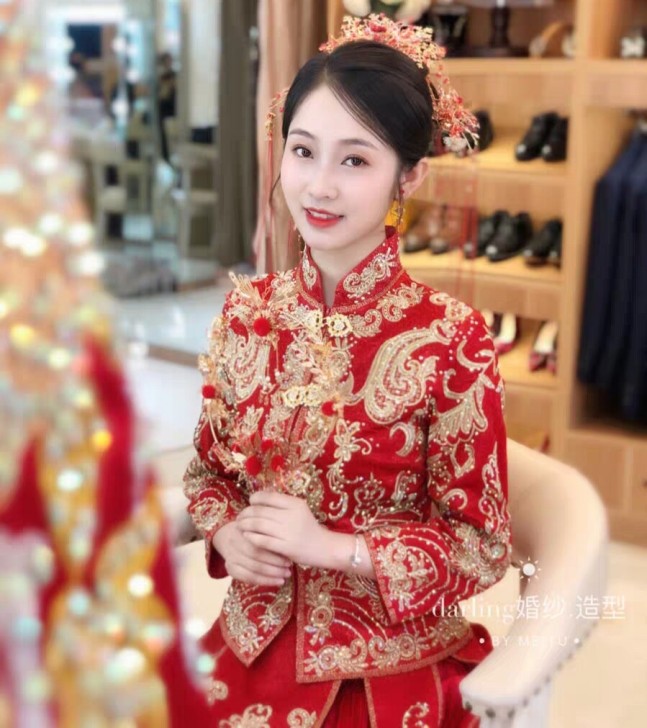 【出租】秀禾服新娘礼服龙凤褂奢华结婚敬酒服...