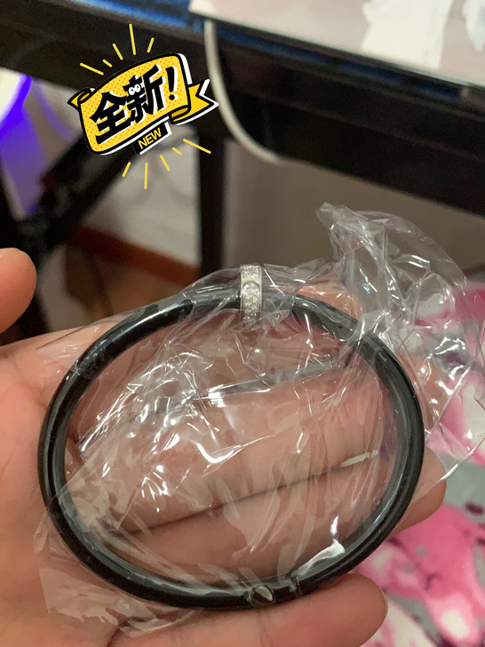 黑陶瓷钉子手镯，圈口16，真金真钻！限量定...