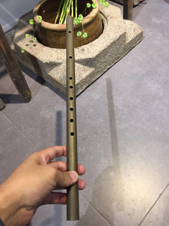 铜笛子  老铜器 老铜笛长度44.5 直径...