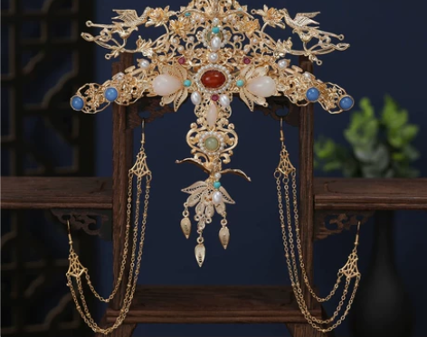 缇兰同款发饰古风头饰明制汉服发饰发冠发簪套...