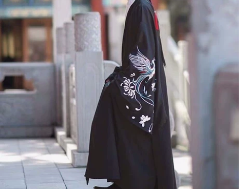 如梦霓裳汉服男剧本杀舞台拍摄款道袍秋风辞青...