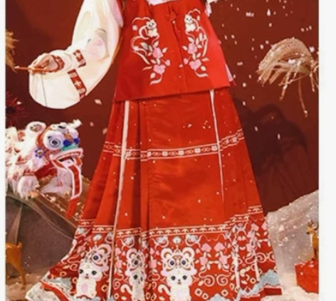 茗月萱汉服,只穿一次拍了照,尺码M 感兴趣...