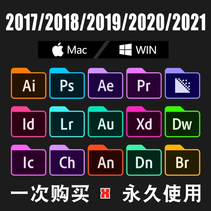 PS软件AI PR 中文版永久使用 支持远...