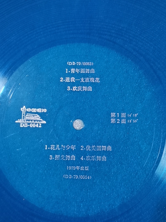 青年圆舞曲  10寸薄膜唱片 经典曲目见盘...